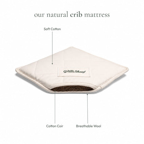 Little Green Sheep Natural Crib Mattress to fit Chicco Dream