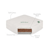 Little Green Sheep Twist Natural Toddler Mattress 70x160cm to fit IKEA