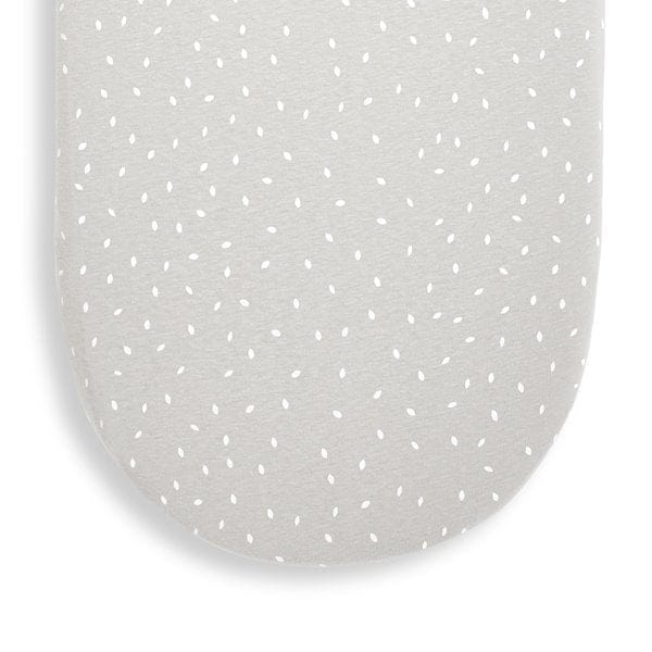 Little Green Sheep Organic Moses Basket Fitted Sheet - Dove Rice