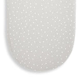 Little Green Sheep Organic Moses Basket Fitted Sheet - Dove Rice