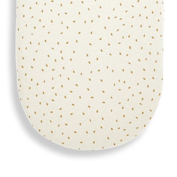 Little Green Sheep Organic Moses Basket Fitted Sheet - Linen Rice