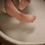 Little Green Sheep Organic Moses Basket Fitted Sheets in Truffle with Cocoa Rice