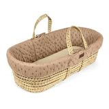 Little Green Sheep Organic Dimple Quilt Moses Basket & Mattress Truffle