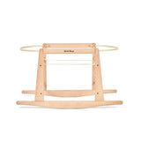 Little Green Sheep Moses Basket Natural Rocking Stand