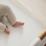 Little Green Sheep Organic Crib Fitted Sheets in White
