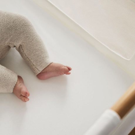 Little Green Sheep Organic Crib Fitted Sheets in White