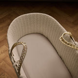 Little Green Sheep Organic Moses Basket Fitted Sheets in Truffle