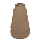 Little Green Sheep Organic Quilt Baby Sleeping Bag in Cocoa with Ebony Rice - 1.0 Tog