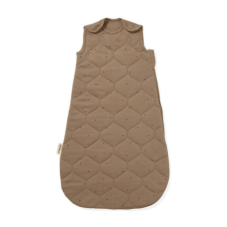 Little Green Sheep Organic Quilt Baby Sleeping Bag in Cocoa with Ebony Rice - 2.5 Tog