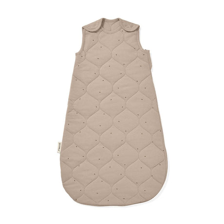 Little Green Sheep Organic Quilt Baby Sleeping Bag in Truffle with Cocoa Rice - 2.5 Tog