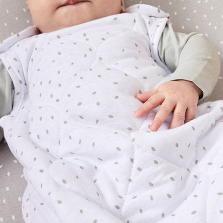 Little Green Sheep Organic Baby Sleeping Bag White Rice- 2.5 Tog