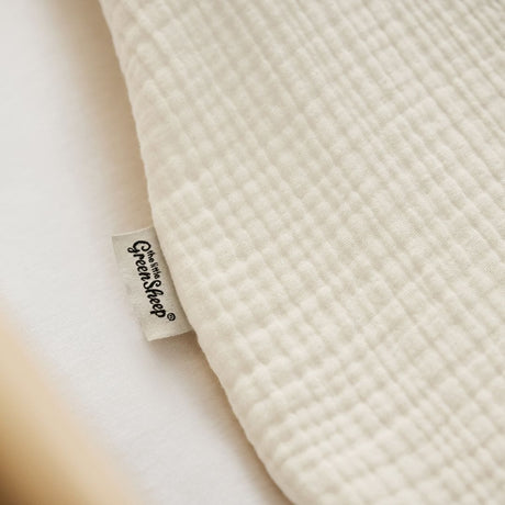 Little Green Sheep Organic Muslin Baby Sleeping Bag in Ecru - 1.0 Tog