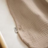 Little Green Sheep Organic Muslin Baby Sleeping Bag in Truffle - 1.0 Tog
