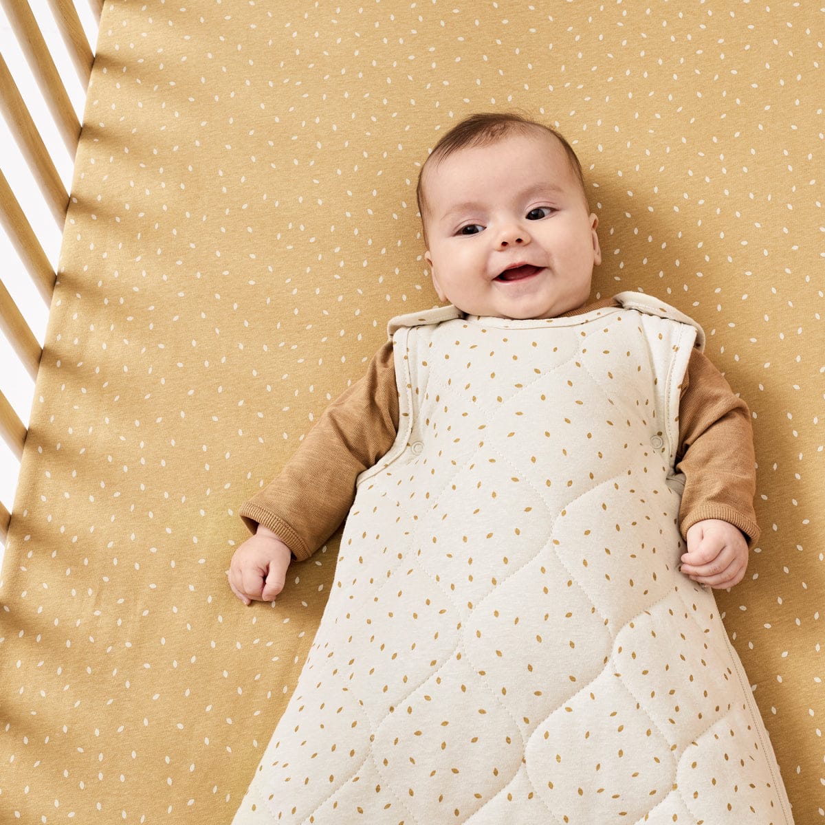Little Green Sheep Organic Baby Sleeping Bag Linen Rice - 2.5 Tog