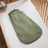 Little Green Sheep Organic Quilt Baby Sleeping Bag in Juniper with Sage Rice - 1.0 Tog