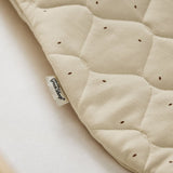 Little Green Sheep Organic Quilt Baby Sleeping Bag in Linen with Cocoa - 2.5 Tog