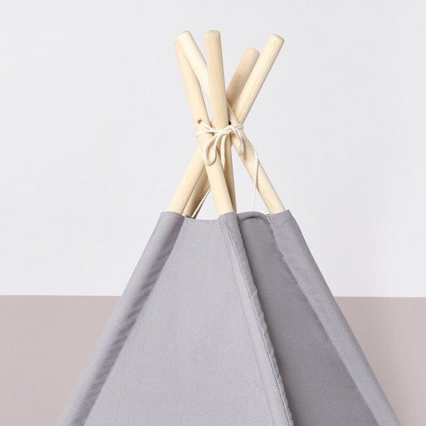 Little Green Sheep Kids Teepee Play Tent - Grey