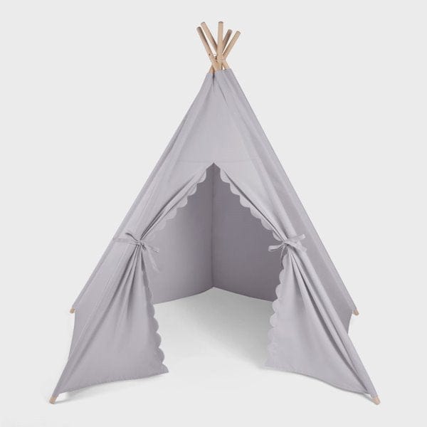 Little Green Sheep Kids Teepee Play Tent - Grey