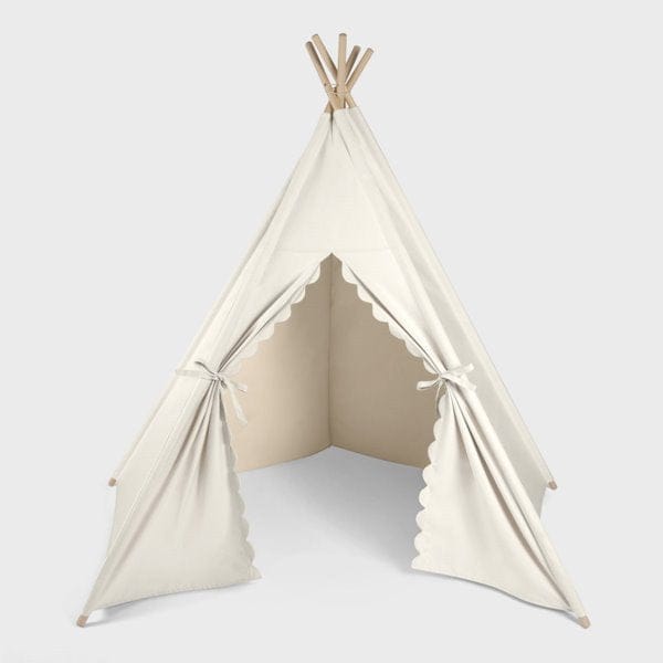 Little Green Sheep Kids Teepee Play Tent - Linen