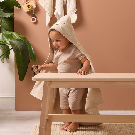 Tutti Bambini Hooded Towel - Love Cats