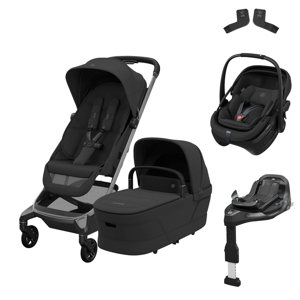 Maxi-Cosi Fame Cabin Zero G Bundle - Onyx Black