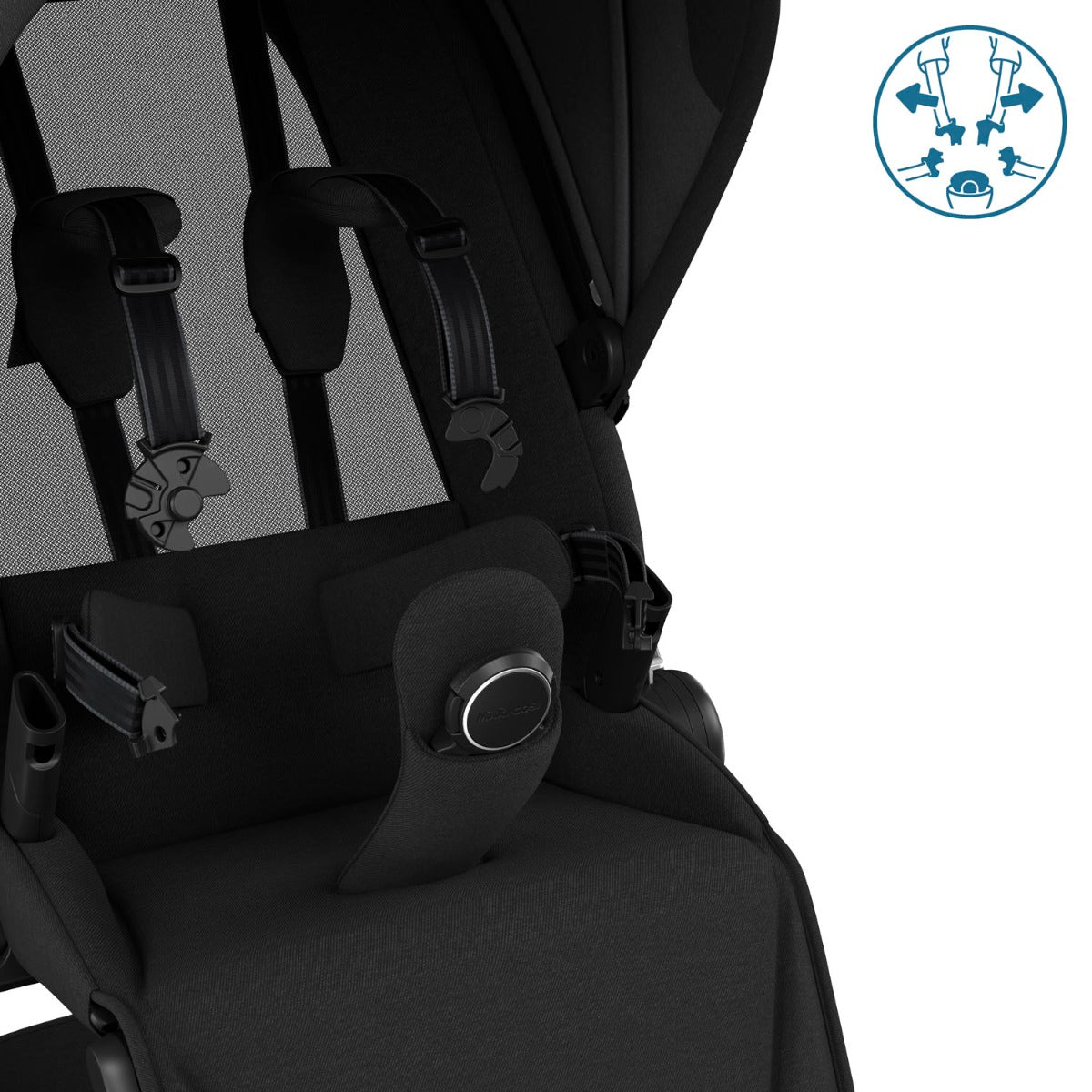 Maxi-Cosi Fame Pushchair + Carrycot - Twillic Black 17