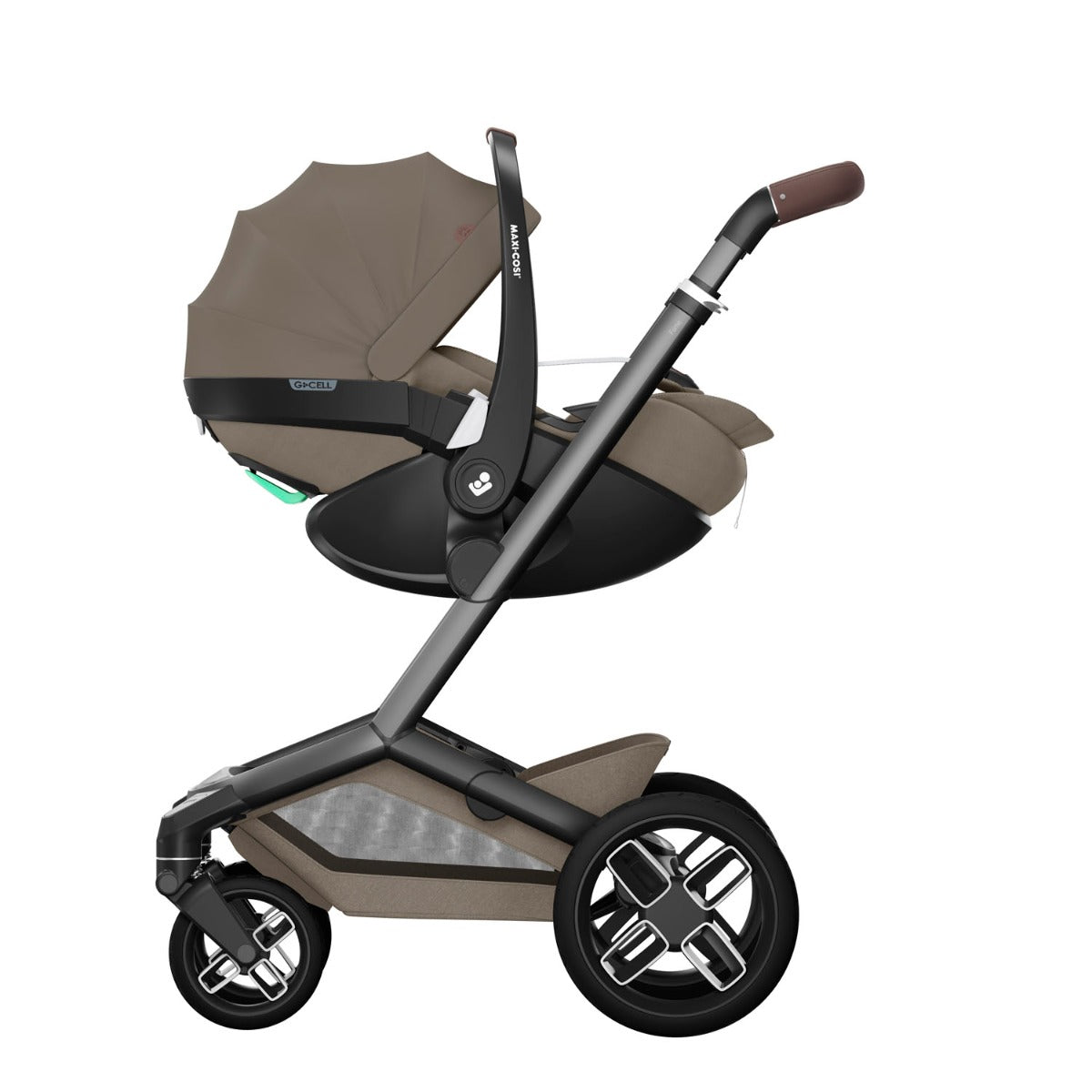 Maxi-Cosi Fame Pebble 360 Pro 2 Premium 9 Piece Travel System Bundle - Twillic Truffle with Black Wheels 5