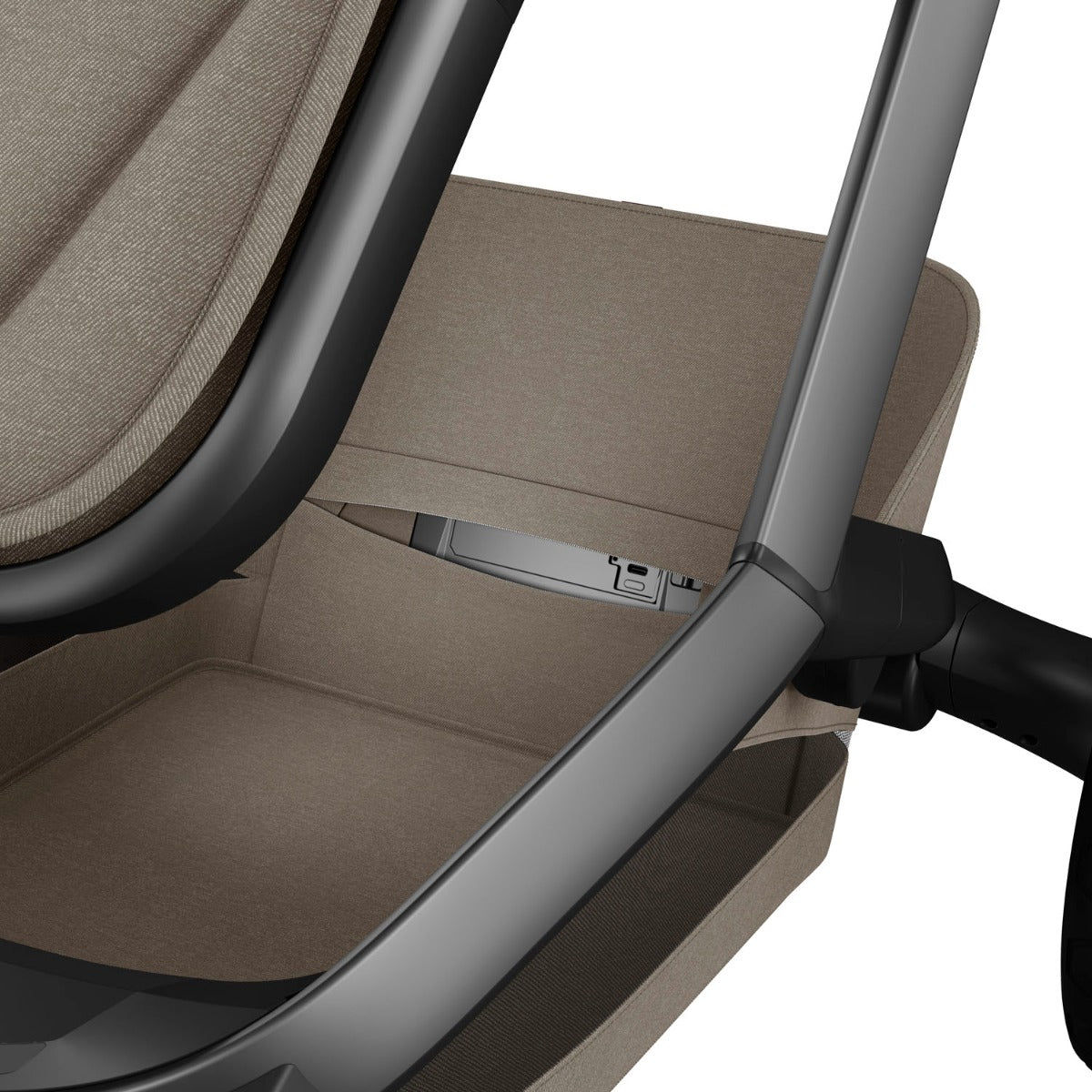 Maxi-Cosi Fame Pushchair + Carrycot - Twillic Truffle with Black Wheels 4