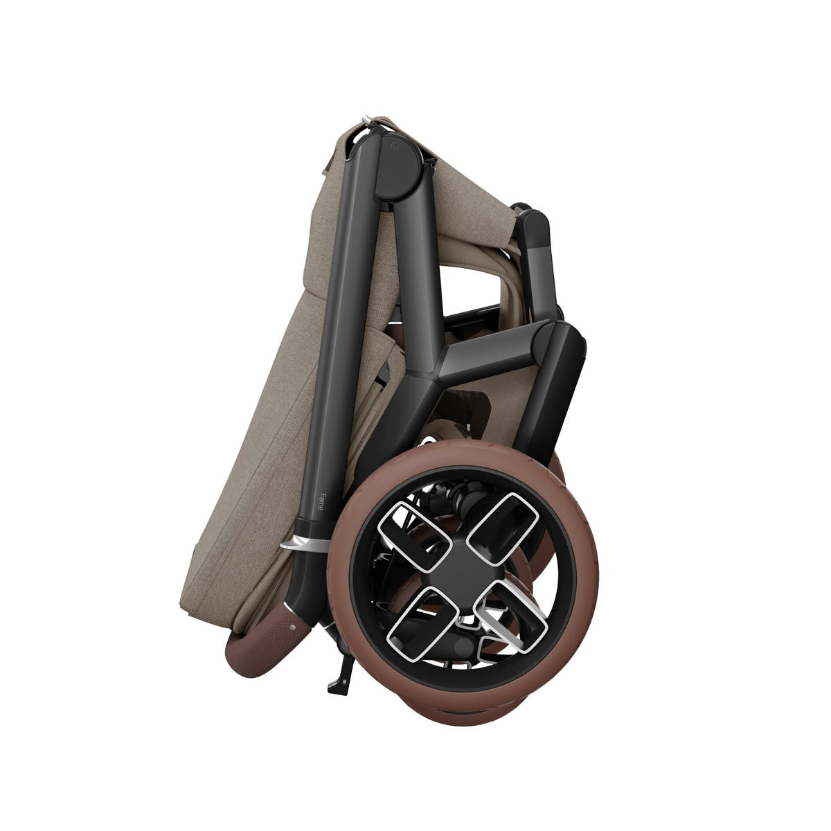 Maxi-Cosi Fame Pebble 360 Pro 2 Travel System Bundle - Twillic Truffle with Brown Wheels 4
