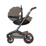 Maxi-Cosi Fame Pebble 360 Pro 2 Premium 9 Piece Travel System Bundle - Twillic Truffle with Brown Wheels 2