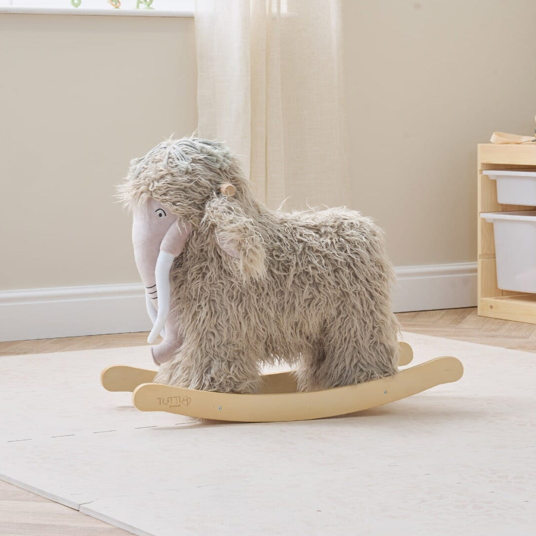 Tutti Bambini Mimi the Woolly Mammoth Rocking Toy - Gray