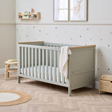 Tutti Bambini Misha Cot Bed - Golden Oak & Sage