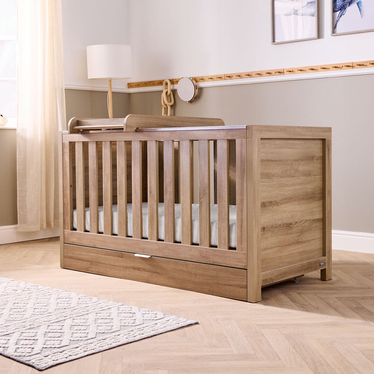 Tutti Bambini Underbed Storage Drawer - Oak