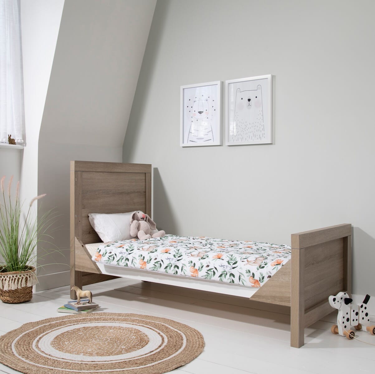Tutti Bambini Modena 3 Piece Room Set - White & Oak