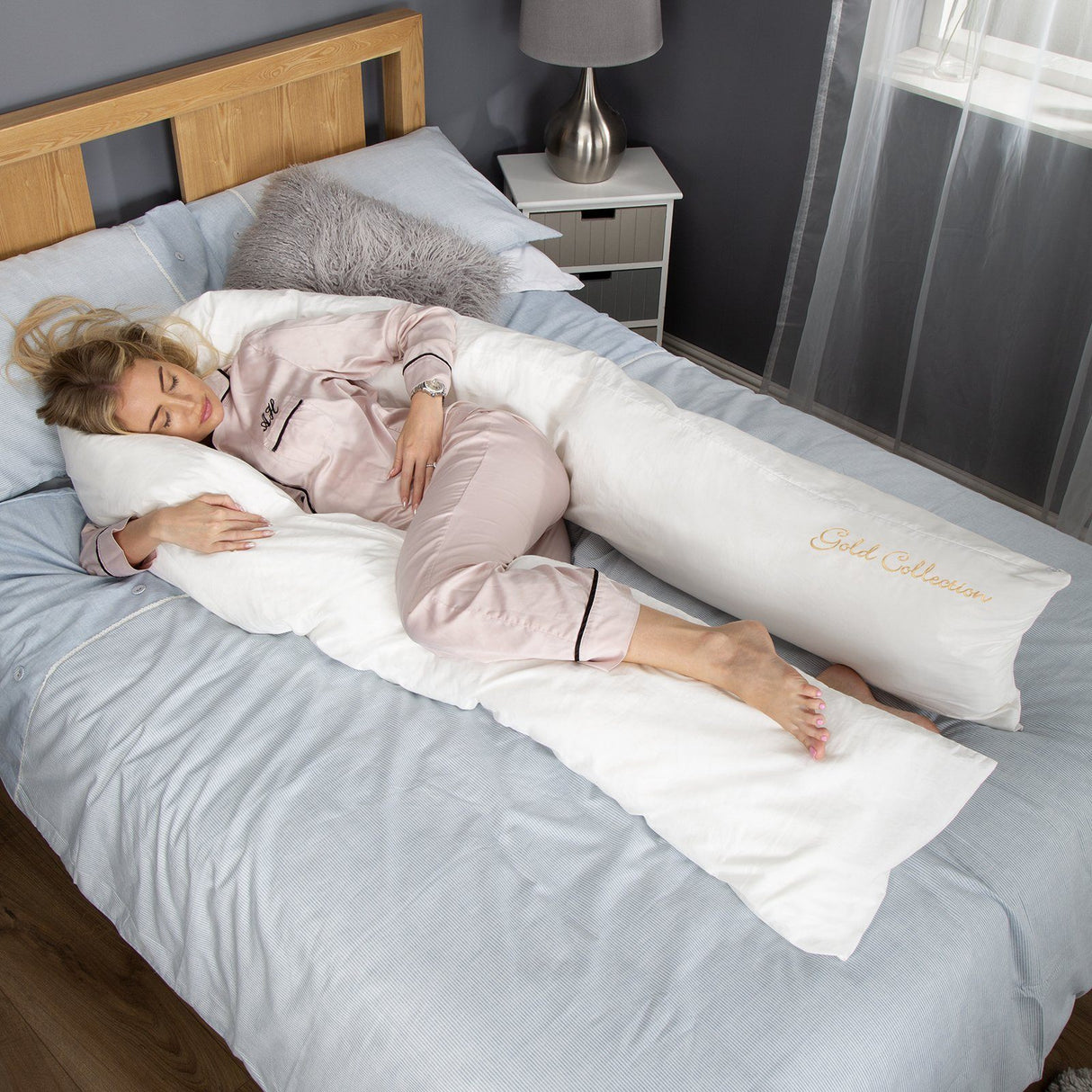 Mother&Baby Organic Cotton 12ft Deluxe Body and Baby Support Pillow
