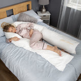 Mother&Baby Organic Cotton 12ft Deluxe Body and Baby Support Pillow