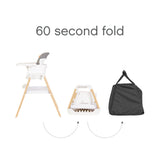 Tutti Bambini Nova Birth to 12 Years Complete Highchair Package - White/Oak