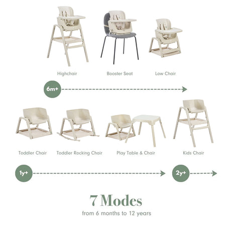 Tutti Bambini Nova Maison 7 in 1 Highchair - Parsnip