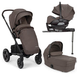 Nuna MIXX Next with ARRA Flex & Base Curv Travel System Bundle - Chestnut