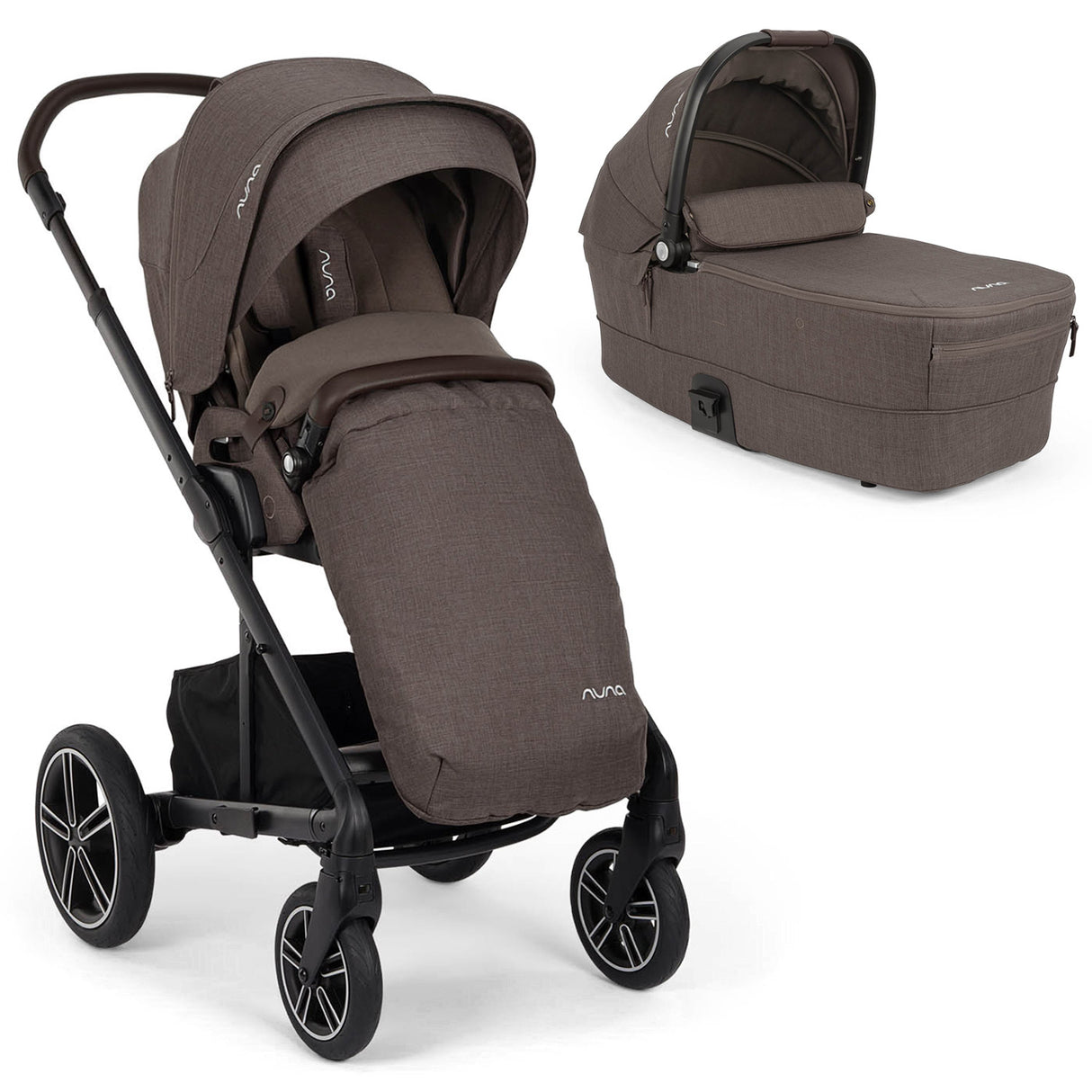 Nuna MIXX Next Pushchair and Carrycot - Chestnut