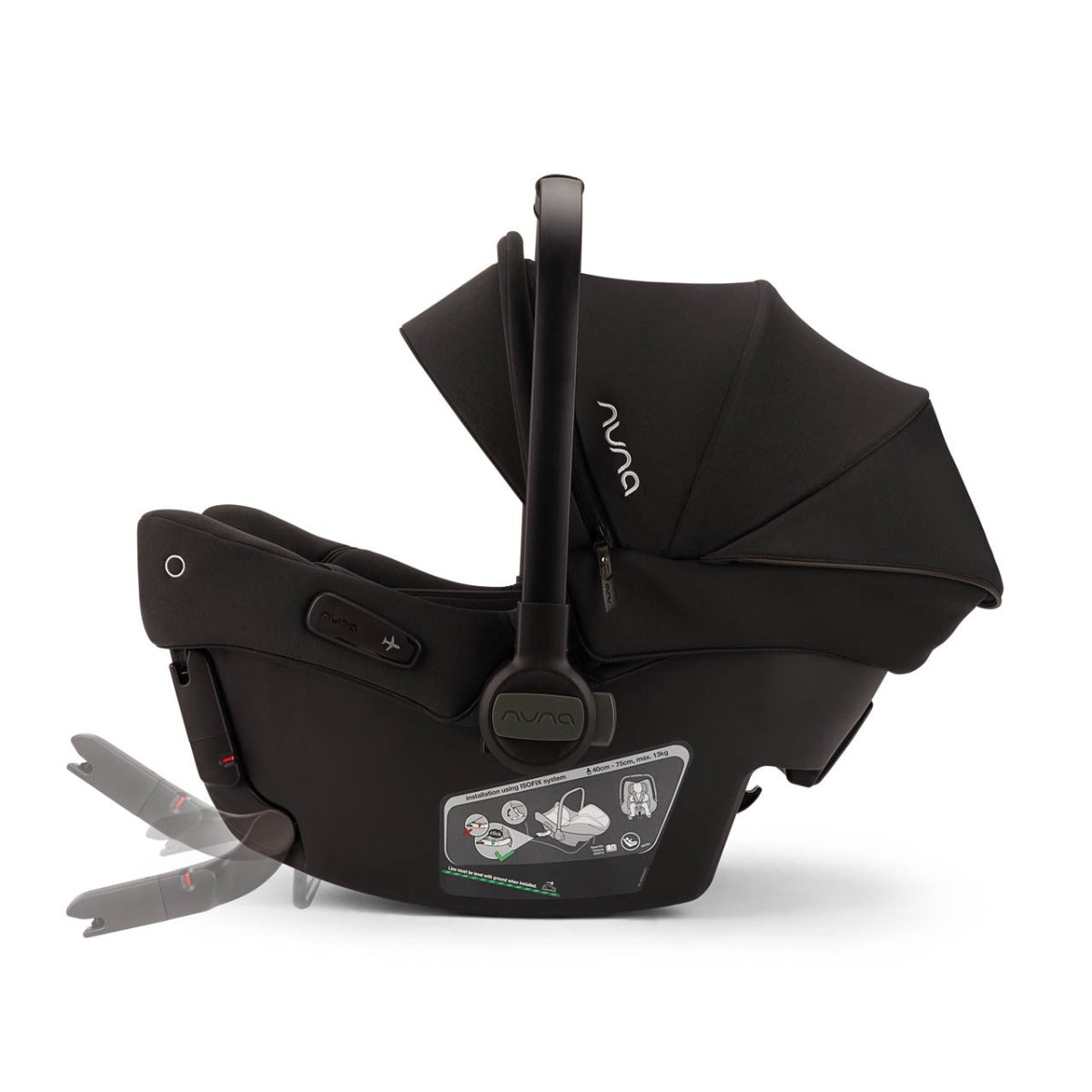 Nuna IXXA Next Stroller + LYTL Carrycot + PIPA URBN Travel System Bundle - Caviar 19