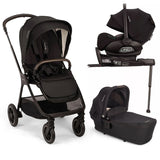 Nuna TRIV Next with ARRA Flex & Base Curv Travel System Bundle - Caviar