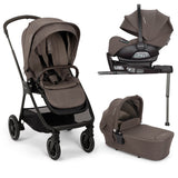Nuna TRIV Next with ARRA Flex & Base Curv Travel System Bundle - Chestnut