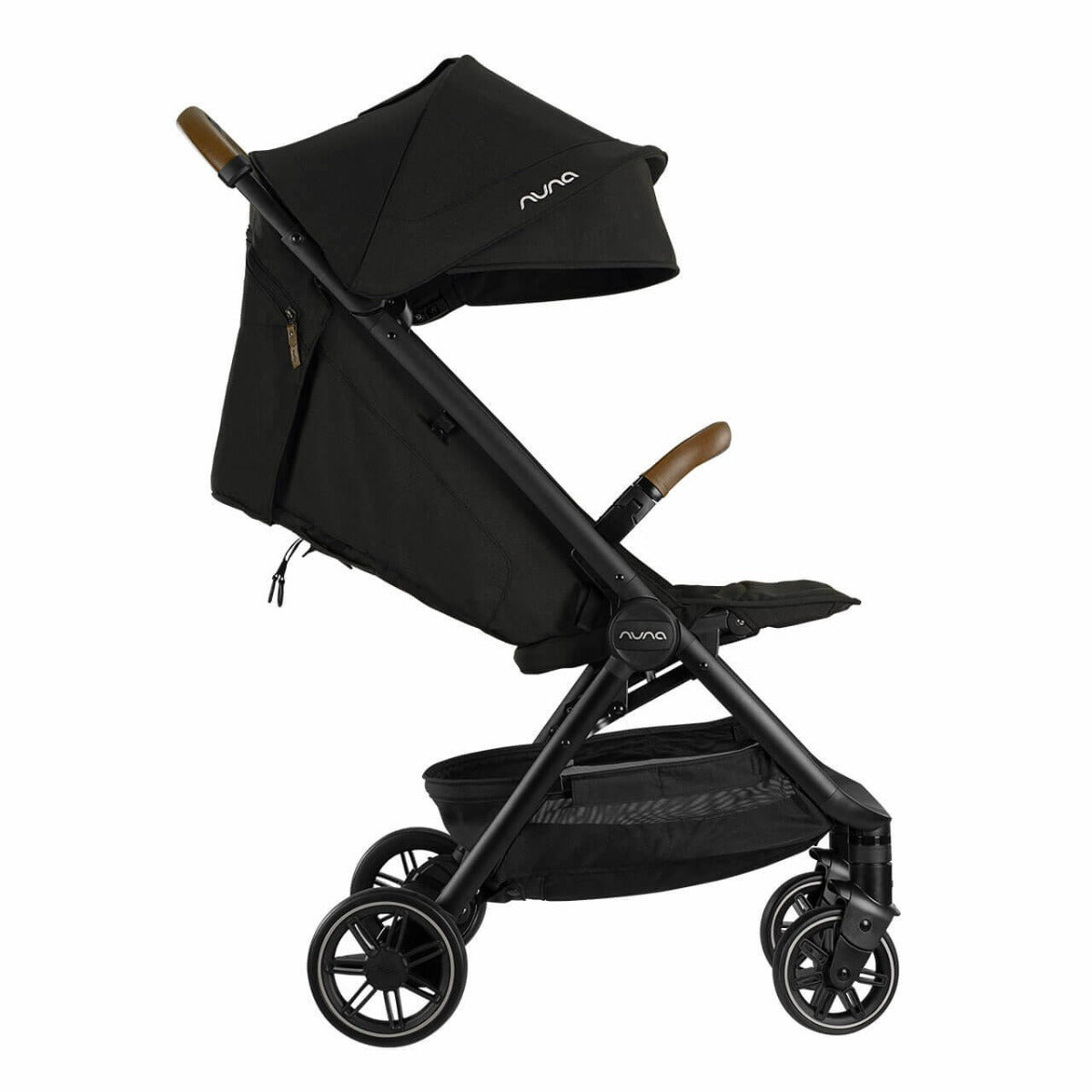 Nuna TRVL Compact Stroller with Raincover & Travel Bag - Caviar 14