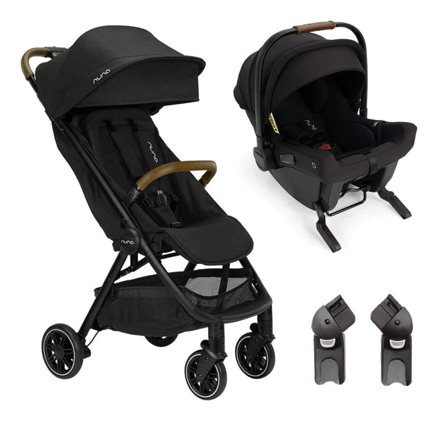 Nuna TRVL Compact Stroller with PIPA URBN Car Seat - Caviar 1