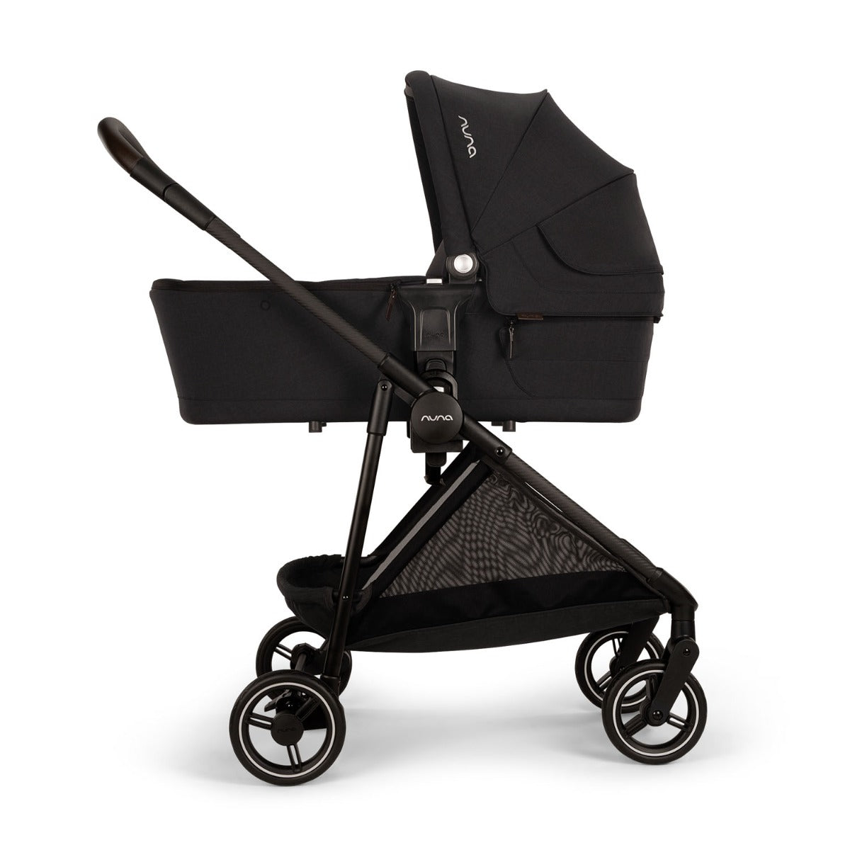Nuna IXXA Next Stroller + LYTL Carrycot + PIPA URBN Travel System Bundle - Caviar 10