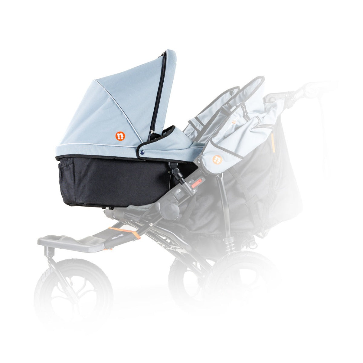 Out n About Nipper V5 Double Carrycot - Rocksalt Grey 5