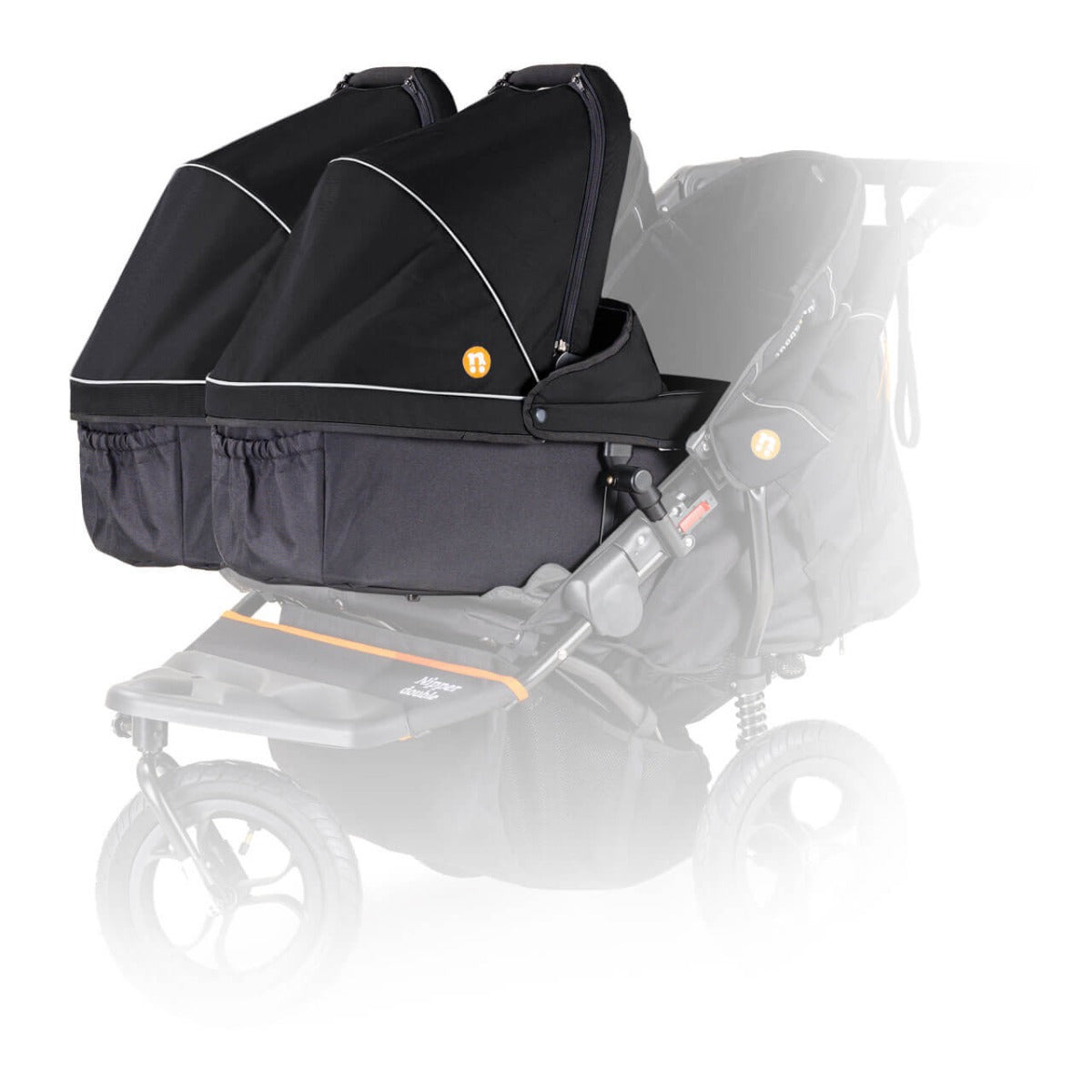 Out n About Nipper V5 Double Carrycot - Summit Black 3