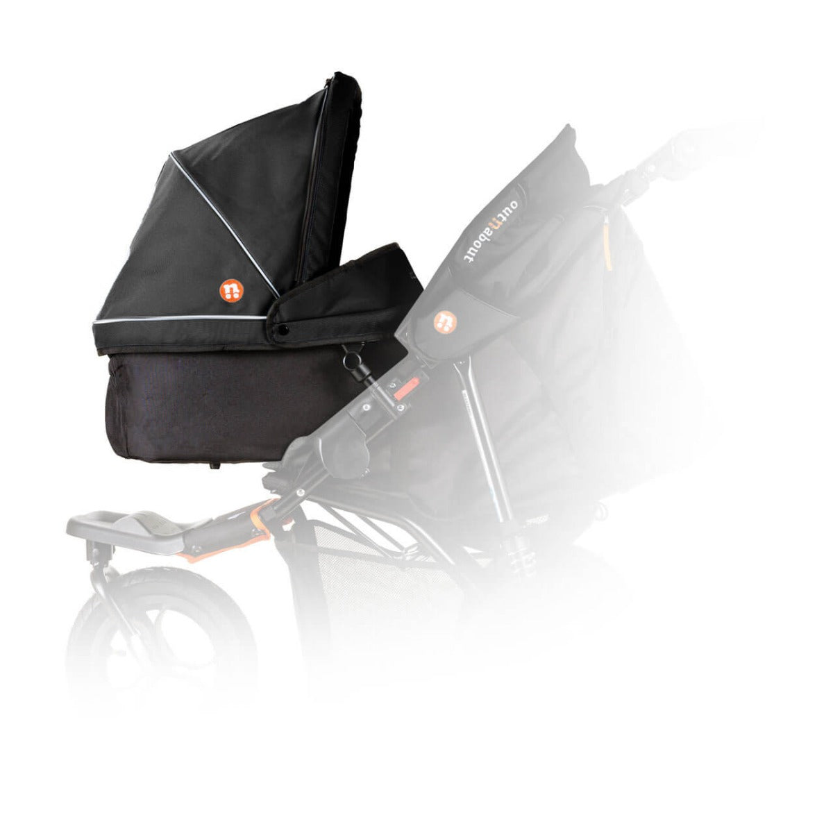 Out n About Nipper V5 Single Carrycot - Summit Black 3