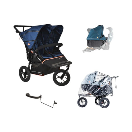 Out n About Nipper V6 Double Newborn & Toddler Bundle - Highland Blue 1
